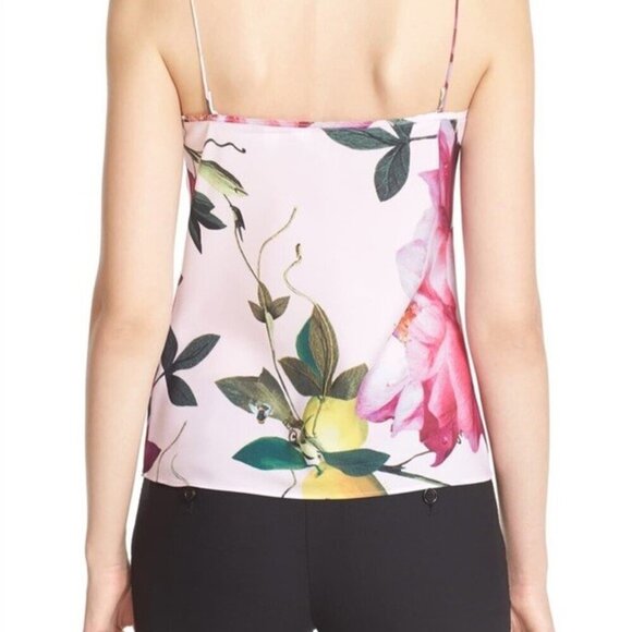 💕TED BAKER💕 Riia Citrus Bloom Cami Top ~ Abstract Floral Print Medium M NWT - Picture 3 of 15